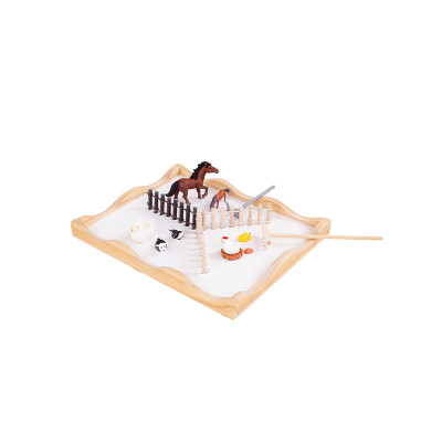 FORESTOY Zen Garden Kit for Desk | Eco-friendly, Compact | Wood | Office decor, meditation | Custom
