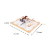 FORESTOY Zen Garden Kit for Desk | Eco-friendly, Compact | Wood | Office decor, meditation | Custom
