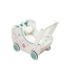 Forestoy Chinese 18 inch Wooden Doll Pram "Butterfly" Walker American Girl Doll Furniture