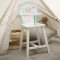 Forestoy Doll High Chair for 18-Inch Dolls Wooden Pretend Play Doll High Chair 