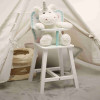 Forestoy Doll High Chair for 18-Inch Dolls Wooden Pretend Play Doll High Chair "Butterfly"