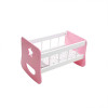 Forestoy Doll Furniture Baby Doll Cradle Wooden Furniture & Accessories for 18 inch Doll Pink