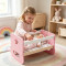 Forestoy Doll Furniture Baby Doll Cradle Wooden Furniture & Accessories for 18 inch Doll Pink