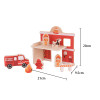 Forestoy Wooden Playset "Fire Station" Toy Playset