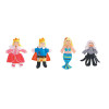 Forestoy Wooden Finger Puppets Set "Little Mermaid" 4pcs Puppets Toys for Theatre Story