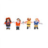Forestoy Wooden Finger Puppets Set "Pirates" 4pcs Small Toys for Kids Fingers