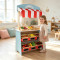 Forestoy Wooden 2 in 1 Theatre & Shop Wooden Play Shop and Theatre