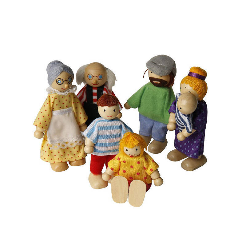 Wooden Doll Family