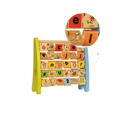 Custom Wooden Alphabet Abacus for Toddlers, Routine, Reward & Chores Chart
