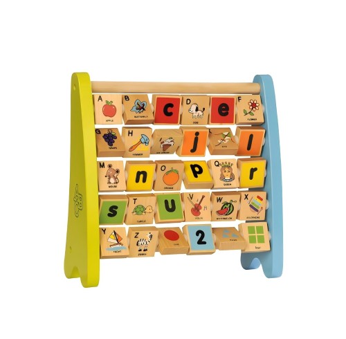 Custom Wooden Alphabet Abacus for Toddlers, Routine, Reward & Chores Chart