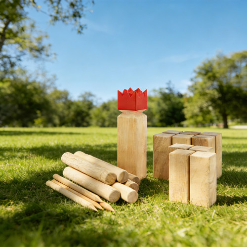 Forestoy Wooden Kubb Set | Tactical & Portable | Wood, Throwing | Customizable