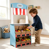 Forestoy Wooden 2 in 1 Theatre & Shop Puppet Theatre