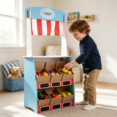 Forestoy Wooden 2 in 1 Theatre & Shop Puppet Theatre