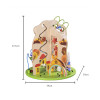 Wooden Activity Cube Toy | Beads & Mazes | (Wood, 43.5x39cm, Educational) | Kids Customization
