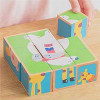 Cartoon Wooden Block Puzzles | Assembles Multiple Animal Shapes | Natural Wood Eco-Friendly | Custom