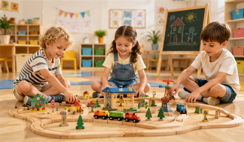 custom wooden train manufacturer