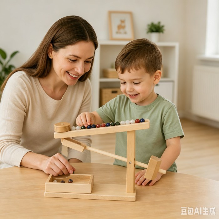Wood Marble STEM Toy，Educational Physics Game for kids