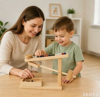 Wood Marble STEM Toy,Educational Physics Game for kids