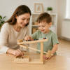 Wood Marble STEM Toy,Educational Physics Game for kids