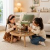 DIY Flower Shop Kit Laser Cut Wood Puzzle Toy with LED Lights, Miniature 3D Wooden Flower Shop Model for Desk & Shelf Decor