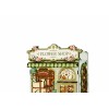 DIY Flower Shop Kit Laser Cut Wood Puzzle Toy with LED Lights, Miniature 3D Wooden Flower Shop Model for Desk & Shelf Decor