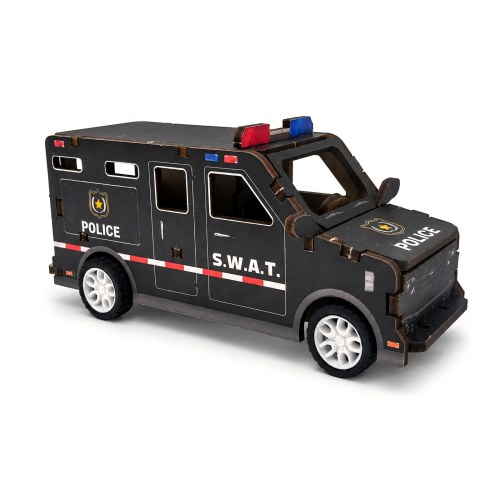 3D Wooden Puzzle SWAT Vehicle Toy