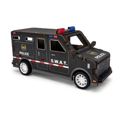 3D Wooden Puzzle SWAT Vehicle Toy