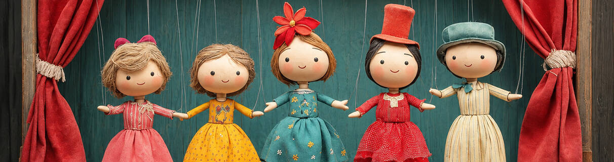 Children exploring a handcrafted wooden toy