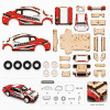 3D Wooden Puzzle Racing Car Toy