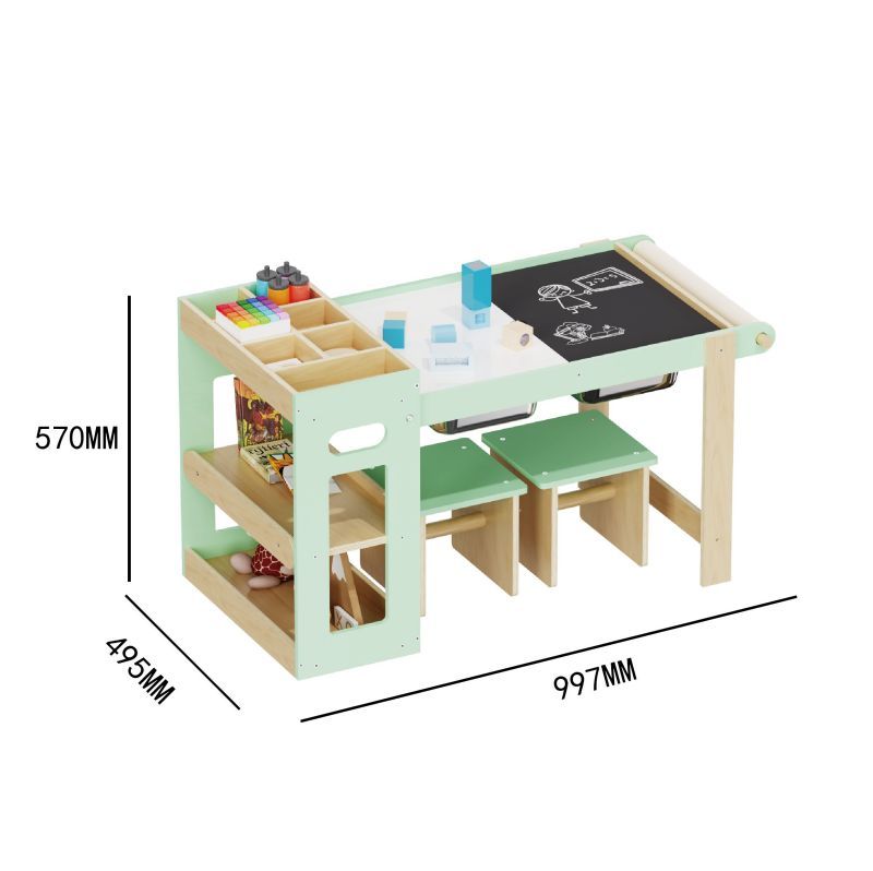 Kids art table dimensions 997mm x 495mm x 570mm