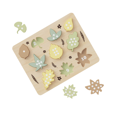 Wooden Ladybugs Counting Puzzle Montessori Counting Toys for Toddlers Learning Education Toy