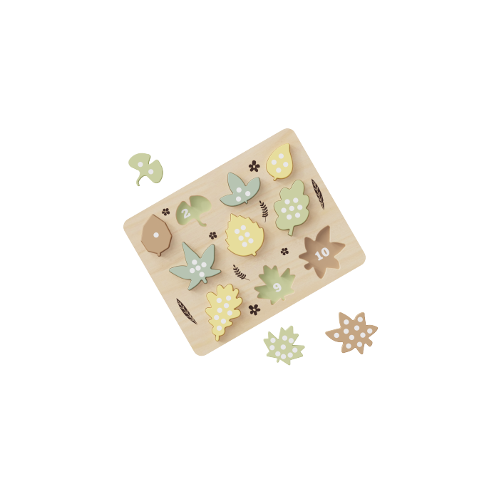 Wooden Ladybugs Counting Puzzle Montessori Counting Toys for Toddlers Learning Education Toy