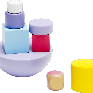wooden toys Stacking Block Balancing Game with dice Wooden Tower Balance Games