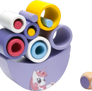 Balancing Game for Children Moon Equilibrium Game Moon Wooden Tower Stacking Blocks