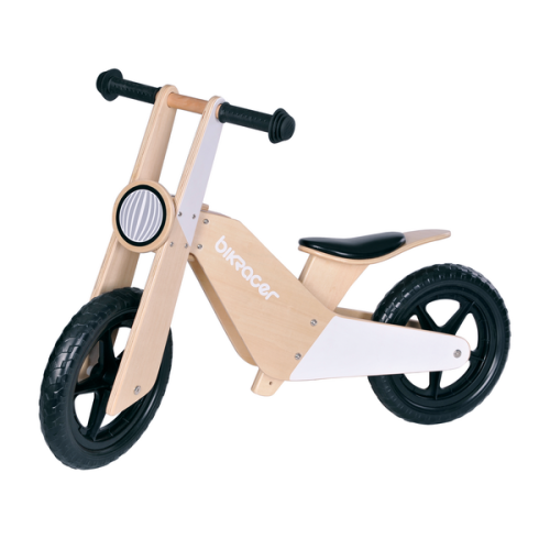 Wooden Balance Bike for Toddlers 2-4 Years Old Toddler Kids Balance Bike with PU Seat