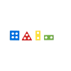 Shape Sorting Board Montessori Stacking Toys Colourful Wooden Sensory Toy