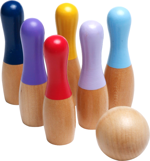 Mini Bowling Set, Wooden Tabletop Bowling Game Desk Toys Desktop Bowling Home Bowling and Carrying Bag