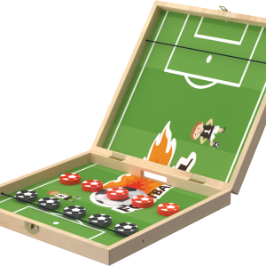 Wooden Football Paddles Game Sling Football Shot Board Game Large Table Interaction Speed Track Toy