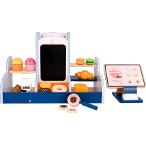 Forestoy Wooden Coffee Shop with Accessories Montessori Toy Role Play Toys