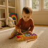 Wooden Block Xylophone | Educational Musical Toy | (Wood, 8 Notes) | Toddler Learning & Play | OEM