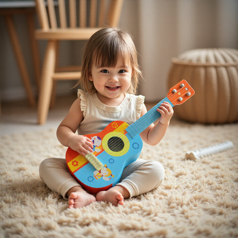 Cartoon Wooden Ukulele