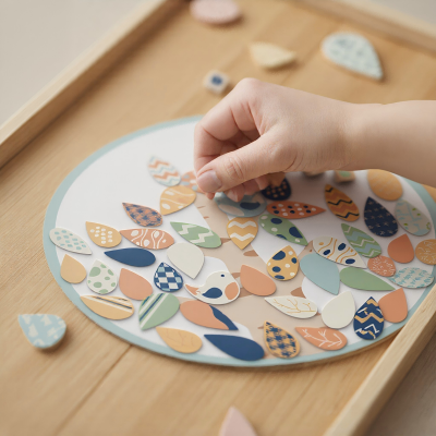 Wooden Tree Matching Games | Educational Leaf Puzzle | Wood| Toddler Learning Play | OEM