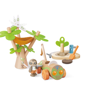 Custom Wooden Tree Planting E-Car