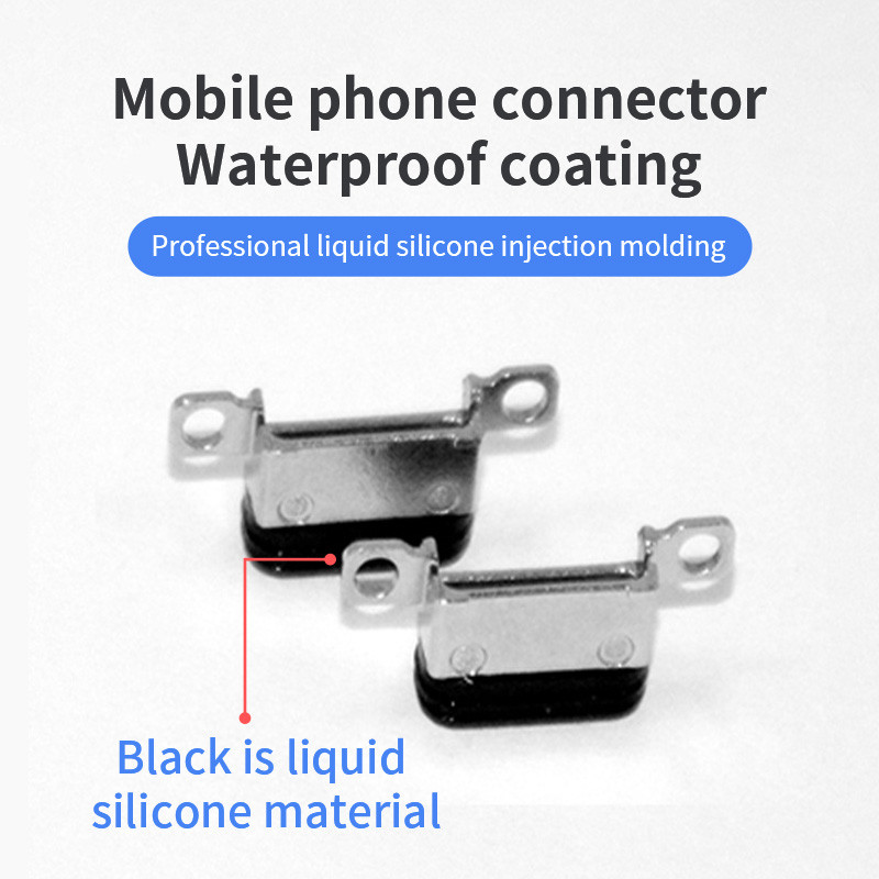 Silicone coated metal parts