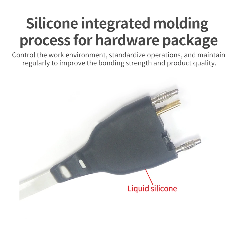 El hardware está cubierto con adhesivo y formado como un todo.