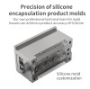What is the process of silicone mold development and customization?