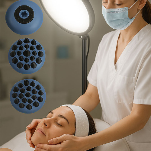 Silicone Massage Attachment Head – Custom Electric Massager Brush for Deep Tissue & Scalp Therapy