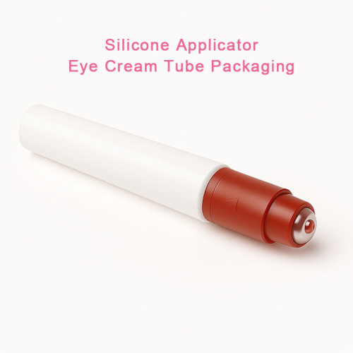 Custom Silicone Applicator Eye Cream Tube Packaging for OEM & ODM - Featuring Soft Touch Massage Tip for Optimal User Experience and Enhanced Product Appeal定制硅胶涂抹眼霜管包装，适用于 OEM & ODM - 特点是柔软的按摩尖端，提供最佳的用户体验和增强的产品吸引力