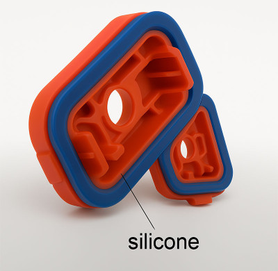 Custom Overmolded Silicone Sealing Gasket | Precision Molded Rubber-TPU & Silicone Parts for Waterproof Medical & Industrial Devices