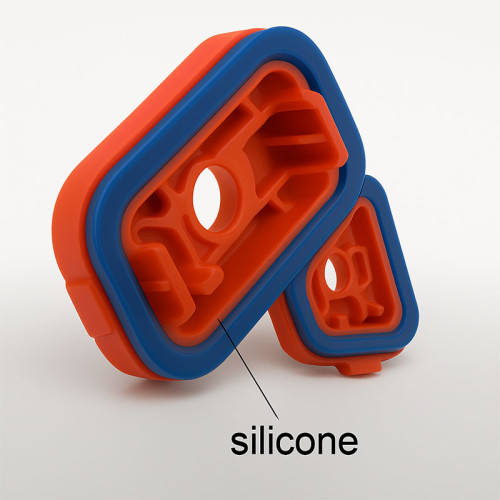 Custom Overmolded Silicone Sealing Gasket | Precision Molded Rubber-TPU & Silicone Parts for Waterproof Medical & Industrial Devices